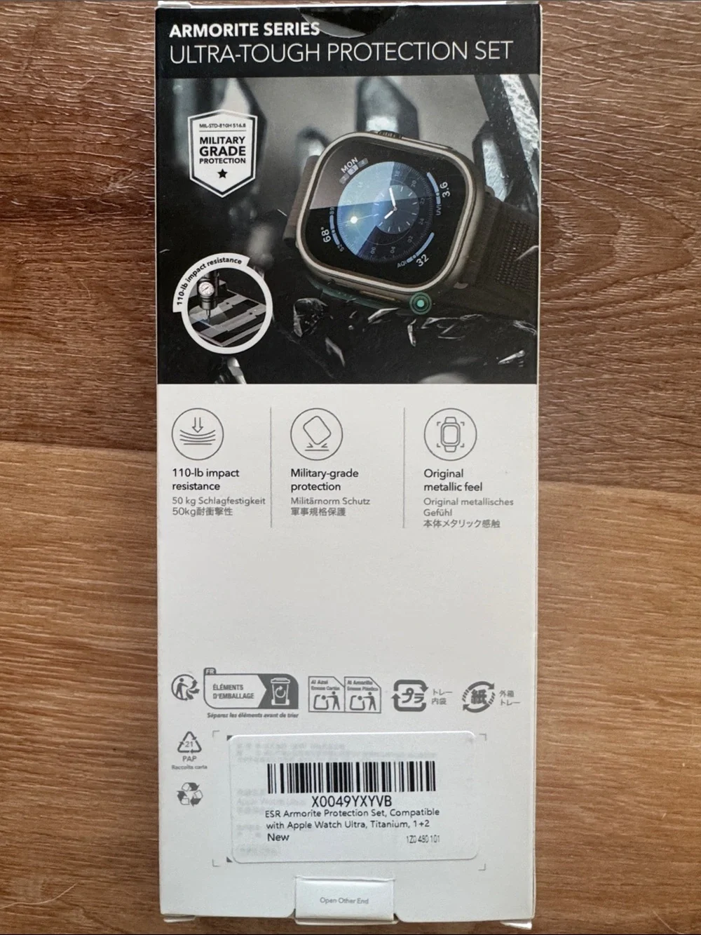 ESR Ultra-Tough Protection Set for Apple Watch - Champagne